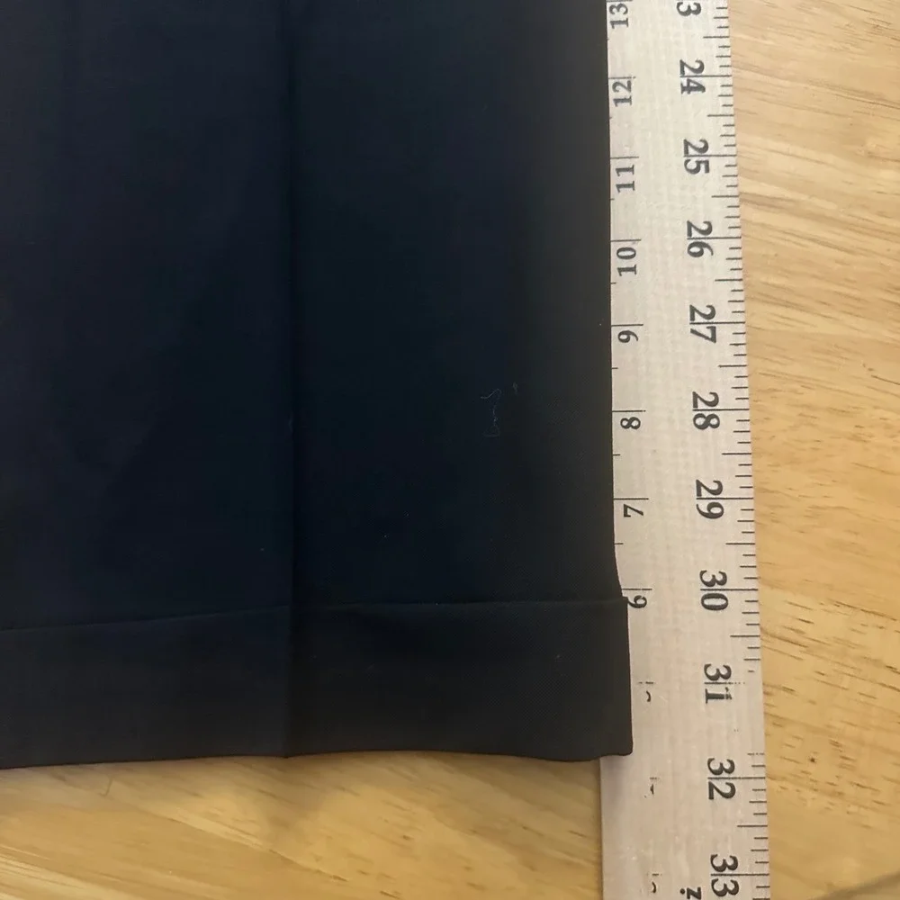 Brooks Brothers 346 Mens Black Pleated Wool Stretch Dress Pants W40 L33‎